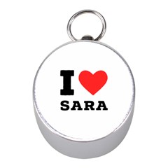 I Love Sara Mini Silver Compasses by ilovewhateva