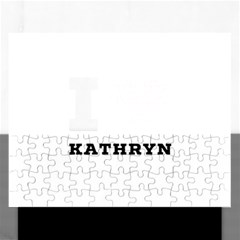 I love kathryn Rectangular Jigsaw Puzzl