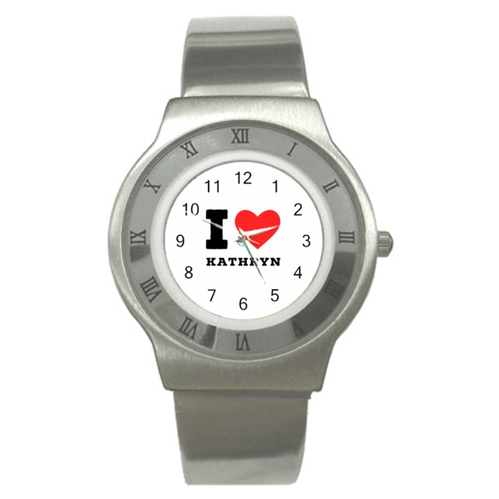 I love kathryn Stainless Steel Watch