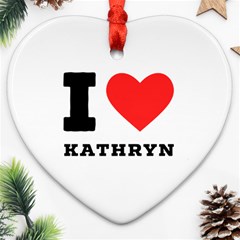 I love kathryn Heart Ornament (Two Sides)