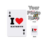 I love kathryn Playing Cards 54 Designs (Mini) Front - Spade8