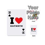 I love kathryn Playing Cards 54 Designs (Mini) Front - Spade10