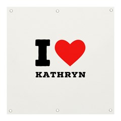 I Love Kathryn Banner And Sign 3  X 3  by ilovewhateva