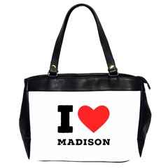 I Love Madison  Oversize Office Handbag (2 Sides) by ilovewhateva