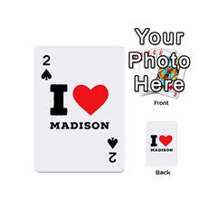 I Love Madison  Playing Cards 54 Designs (mini) by ilovewhateva