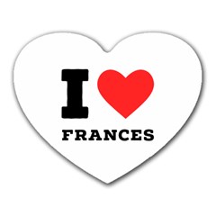 I Love Frances  Heart Mousepad by ilovewhateva