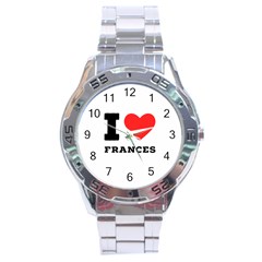 I Love Frances  Stainless Steel Analogue Watch by ilovewhateva