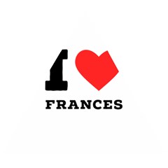 I Love Frances  Wooden Puzzle Triangle by ilovewhateva