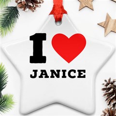 I Love Janice Ornament (star)