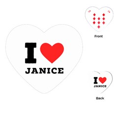 I Love Janice Playing Cards Single Design (heart) by ilovewhateva