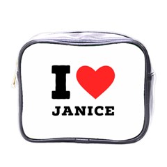 I Love Janice Mini Toiletries Bag (one Side) by ilovewhateva