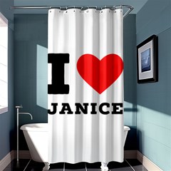 I Love Janice Shower Curtain 36  X 72  (stall)  by ilovewhateva