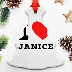 I Love Janice Christmas Tree Ornament (two Sides)