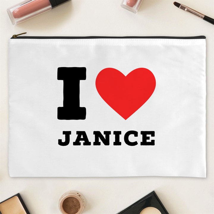 I love janice Cosmetic Bag (XXXL)