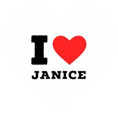 I Love Janice Wooden Puzzle Heart by ilovewhateva