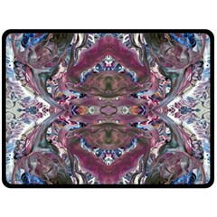 Blend Iv One Side Fleece Blanket (large) by kaleidomarblingart