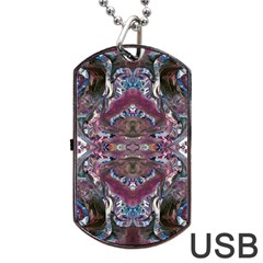 Blend Iv Dog Tag Usb Flash (two Sides) by kaleidomarblingart