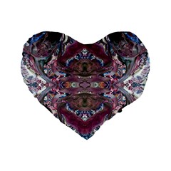 Blend Iv Standard 16  Premium Heart Shape Cushions by kaleidomarblingart