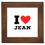 I love jean Framed Tile Front