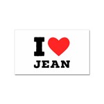 I love jean Sticker Rectangular (10 pack) Front