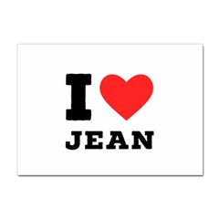 I Love Jean Sticker A4 (100 Pack) by ilovewhateva