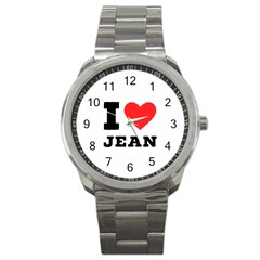 I Love Jean Sport Metal Watch by ilovewhateva