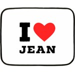 I love jean Fleece Blanket (Mini) 35 x27  Blanket Front