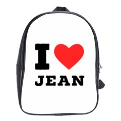 I Love Jean School Bag (large) by ilovewhateva