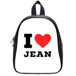 I love jean School Bag (Small) Front