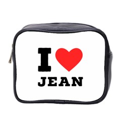 I Love Jean Mini Toiletries Bag (two Sides) by ilovewhateva