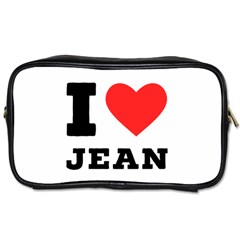 I Love Jean Toiletries Bag (one Side) by ilovewhateva