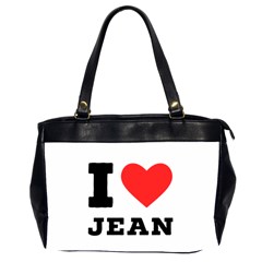 I Love Jean Oversize Office Handbag (2 Sides) by ilovewhateva