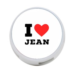 I Love Jean 4-port Usb Hub (one Side) by ilovewhateva