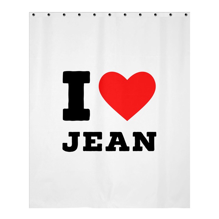 I love jean Shower Curtain 60  x 72  (Medium) 