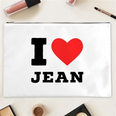 I Love Jean Cosmetic Bag (xxl) by ilovewhateva