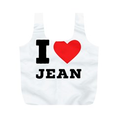 I Love Jean Full Print Recycle Bag (m) by ilovewhateva