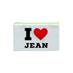 I Love Jean Cosmetic Bag (xs) by ilovewhateva