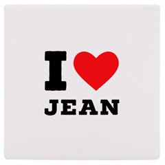 I Love Jean Uv Print Square Tile Coaster  by ilovewhateva