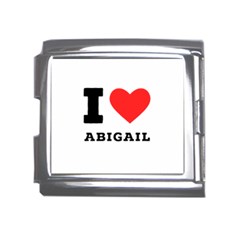 I Love Abigail  Mega Link Italian Charm (18mm) by ilovewhateva