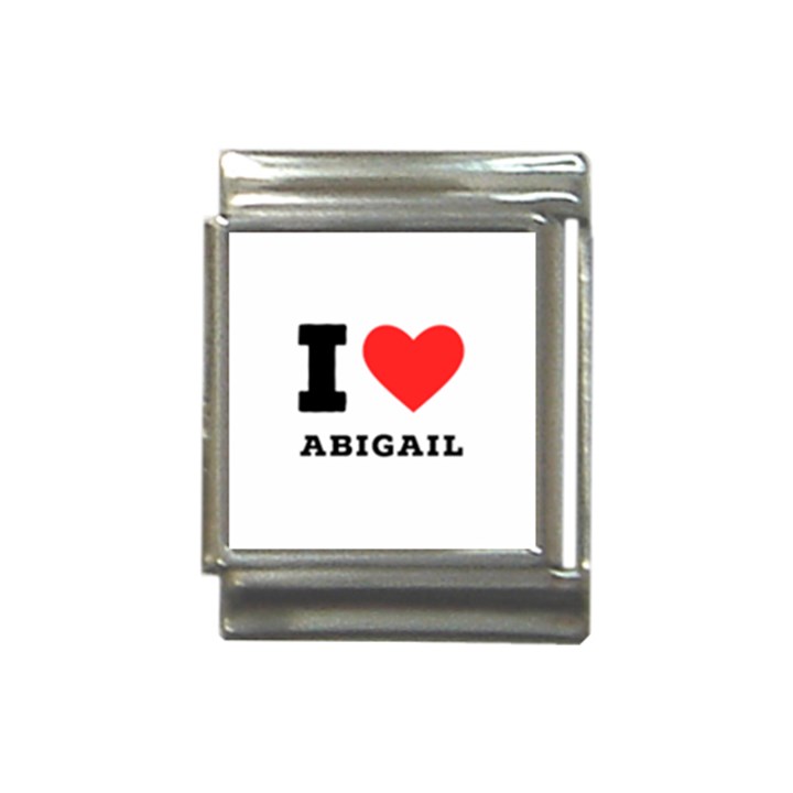 I love Abigail  Italian Charm (13mm)