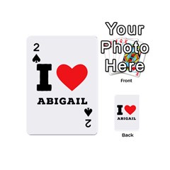 I Love Abigail  Playing Cards 54 Designs (mini) by ilovewhateva