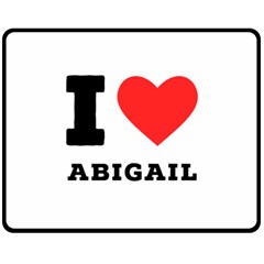 I Love Abigail  Fleece Blanket (medium) by ilovewhateva