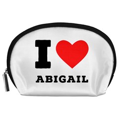 I Love Abigail  Accessory Pouch (large) by ilovewhateva