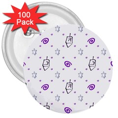 Background Hexagram Spiral 3  Buttons (100 Pack) 