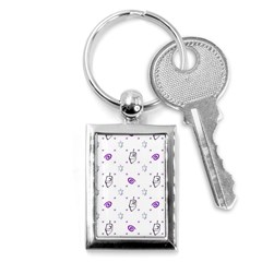 Background Hexagram Spiral Key Chain (rectangle) by Semog4