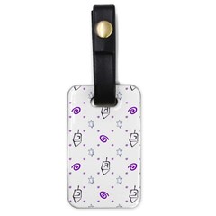 Background Hexagram Spiral Luggage Tag (one Side) by Semog4