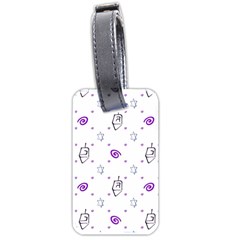 Background Hexagram Spiral Luggage Tag (two Sides) by Semog4