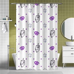 Background Hexagram Spiral Shower Curtain 48  X 72  (small)  by Semog4