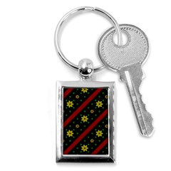 Background Pattern Texture Design Key Chain (rectangle) by Semog4