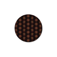 Pattern Floral Texture Icons Golf Ball Marker